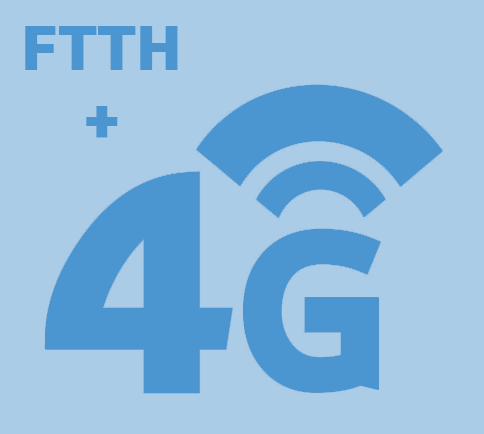 Fibra óptica con backup 4g